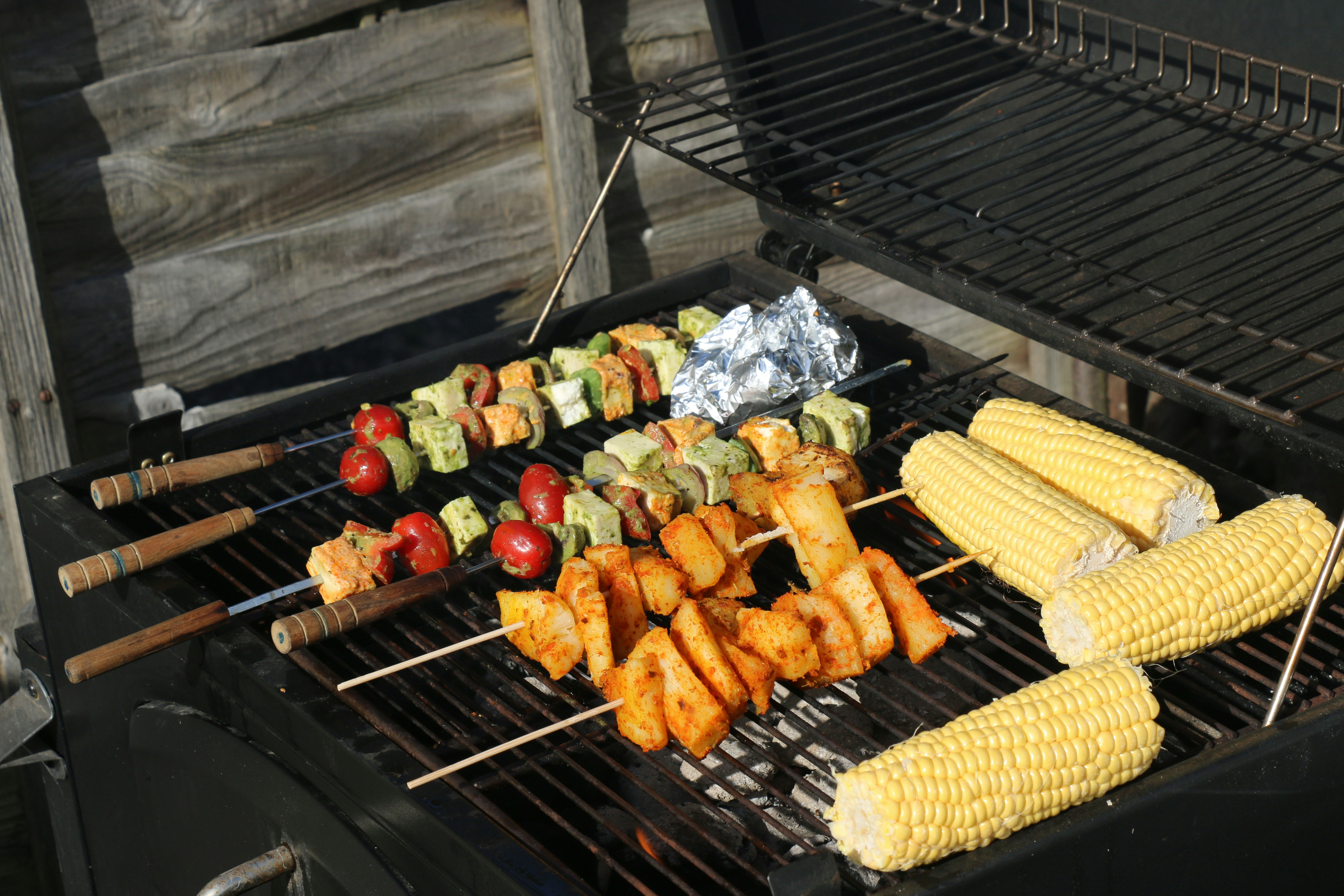 Marinade bottles and spices